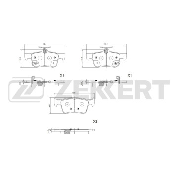 Колодки торм. диск. задн. Honda Civic X 16- Changan CS35 22- CS35 Plus 21-
