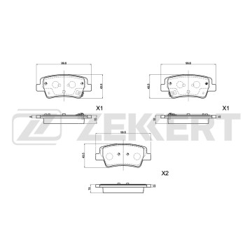 Колодки торм. диск. задн. Hyundai Elantra VI VII 20-