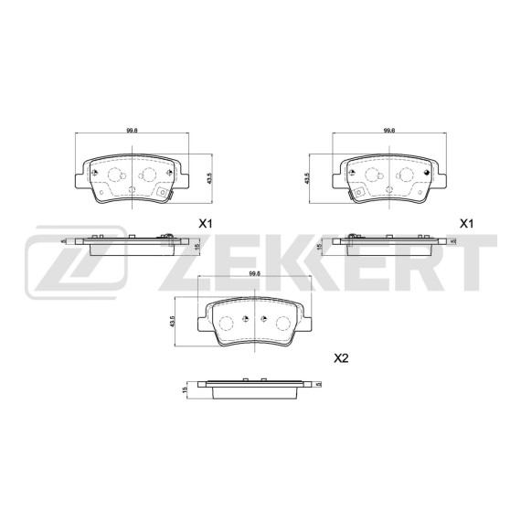 Колодки торм. диск. задн. Hyundai Elantra VI VII 20-