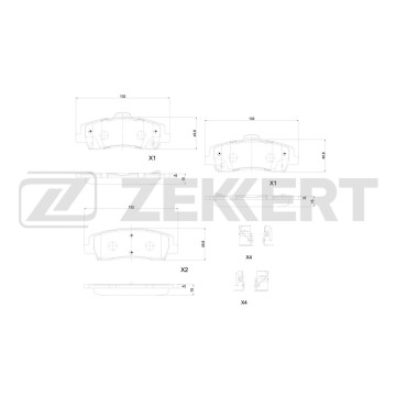 Колодки торм. диск. задн. Hyundai Staria 21-