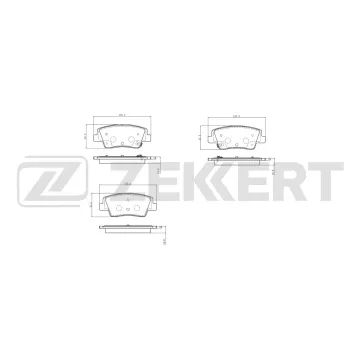 Колодки торм. диск. задн. Hyundai Staria 21- Ioniq 5 21- Ioniq 6 22- Kia EV6 21- EV9 23- Genesi