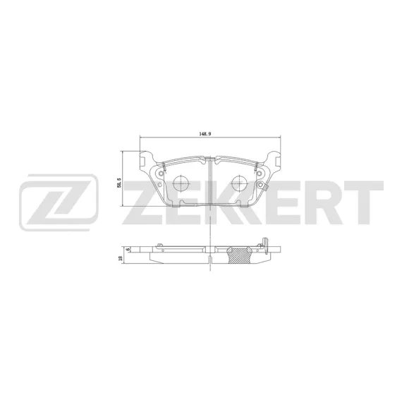 Колодки торм. диск. задн. Jeep Wagoneer II 21- Grand Wagoneer II 21- Dodge Ram 1500 V 20- Ram 150