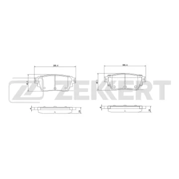 Колодки торм. диск. задн. Nissan Qashqai (J12Z) 23- X-Trail (T33) 21- Terra (ND23Z) 18- Altima (L