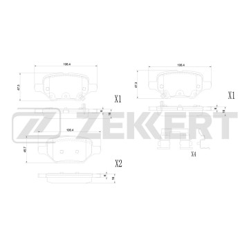 Колодки торм. диск. задн. Opel Mokka/Mokka X 12- Chevrolet Tracker 18- Trax 18-