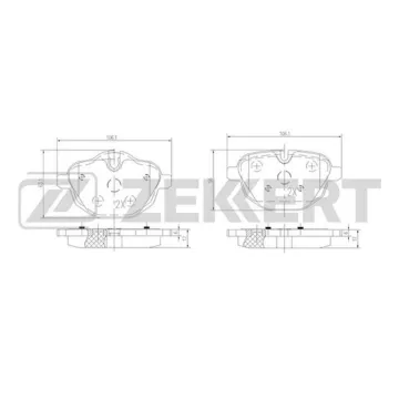 Колодки торм. диск. задн. (смесь CERAMIC) BMW 5 (F10 F11) 10- X3 (F25) 10- X4 (F26) 14- Z4 Roadst
