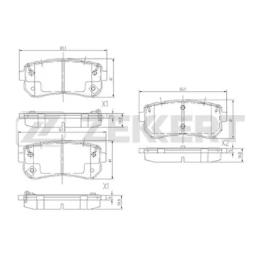 Колодки торм. диск. задн. (смесь CERAMIC) Hyundai Tucson III 15- Kia Sportage VII 15-