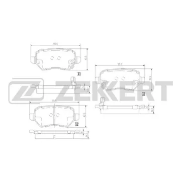Колодки торм. диск. задн. (смесь CERAMIC) Kia Ceed II 12- Pro Ceed II 13-