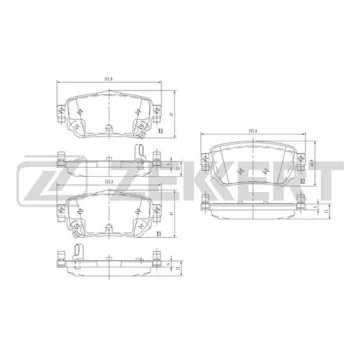 Колодки торм. диск. задн. (смесь CERAMIC) Nissan Qashqai (J11 J11_) 13- X-Trail (T32_) 14- Renault