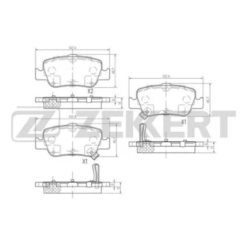 Колодки торм. диск. задн. (смесь CERAMIC) Toyota Auris (E150) 06- Auris (E180) 12- Corolla (E150)
