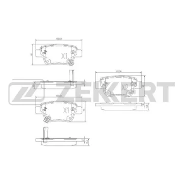 Колодки торм. диск. задн. (смесь CERAMIC) Toyota Avensis (T220) 00- Avensis (T250) 03- Corolla Ver