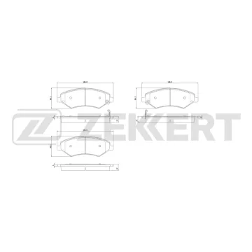Колодки торм. диск. передн. Chery Tiggo 5 (T21) 14- Jetour Dashing 22- X70 Plus 20- X90 Plus 21-