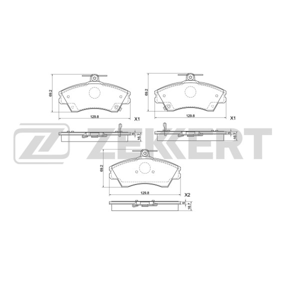 Колодки торм. диск. передн. Chery Tiggo (T11 FL) 06-