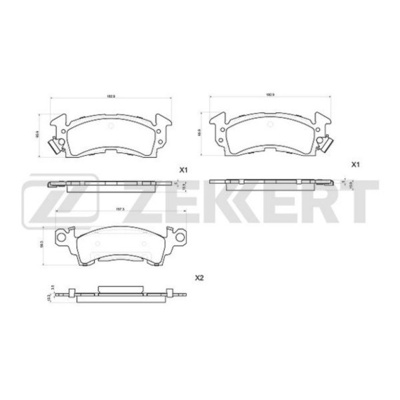 Колодки торм. диск. передн. Chevrolet Caprice (N35 N69 L19) 76- Cadillac Fleetwood 89-