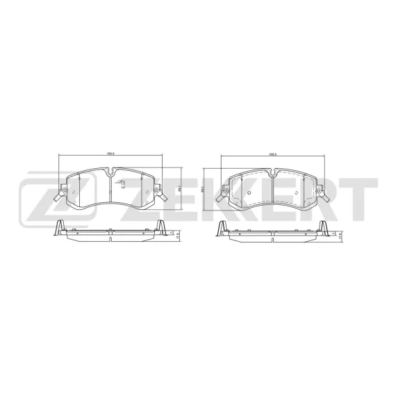 Колодки торм. диск. передн. Faw Bestune T99 19- Hongqi H9 20- HS5 19- HQ9 22- HS3 23-