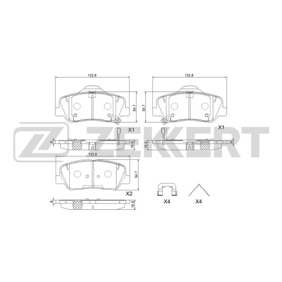 Колодки торм. диск. передн. Geely Atlas 18- Atlas Pro 19-