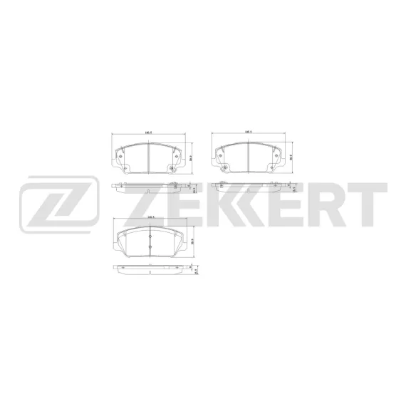 Колодки торм. диск. передн. Hyundai Azera III 16- Grandeur VI 16- Kia K7 II 16- Cadenza II 16-