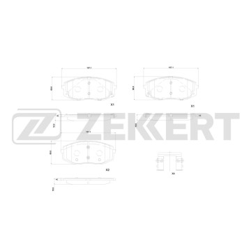 Колодки торм. диск. передн. Hyundai Staria 21-