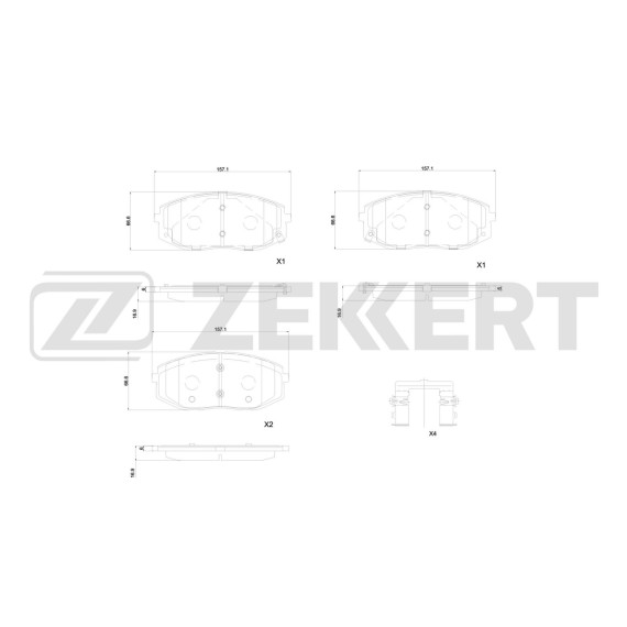 Колодки торм. диск. передн. Hyundai Staria 21-
