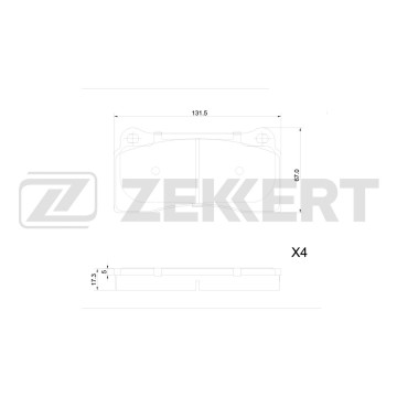 Колодки торм. диск. передн. Jaguar XK (X100) 98- XJ (X308) 97- Nissan GT-R (R35) 07- Daimler Daim