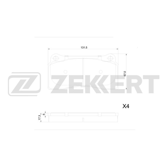 Колодки торм. диск. передн. Jaguar XK (X100) 98- XJ (X308) 97- Nissan GT-R (R35) 07- Daimler Daim
