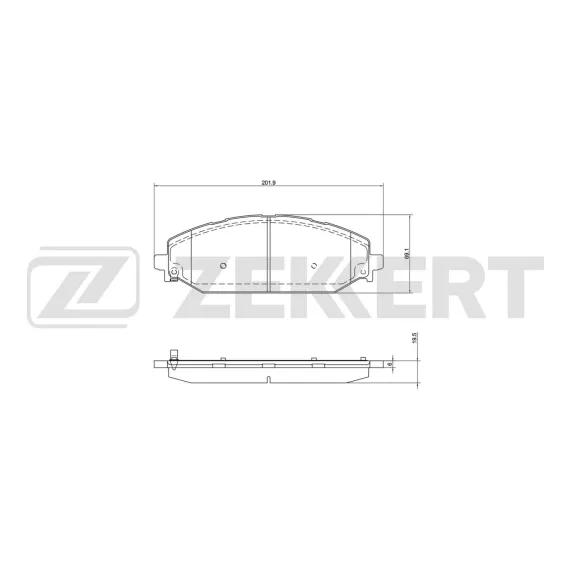 Колодки торм. диск. передн. Jeep Wagoneer II 21- Grand Wagoneer 21- Dodge Ram IV 20- Ram 1500 V 1
