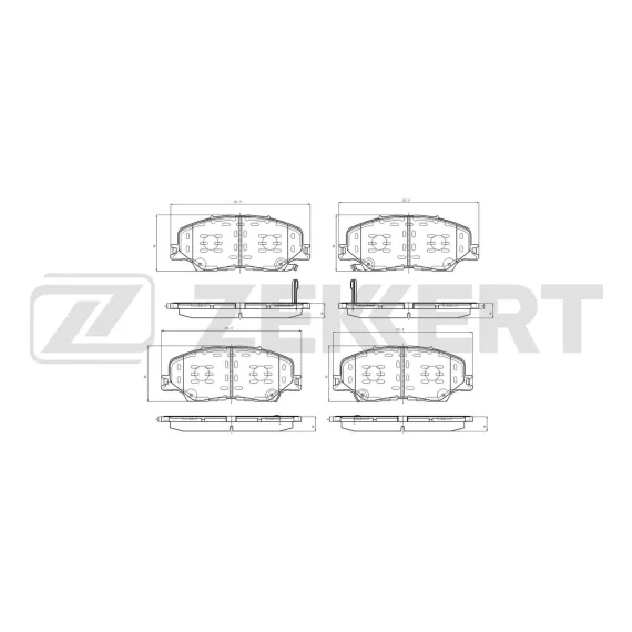 Колодки торм. диск. передн. Mazda BT-50 III 20- Isuzu D-Max (TFS RG) 17- MU-X (UCS) 20-