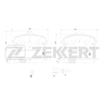 Колодки торм. диск. передн. MB A-Class (W177 V177) 18- B-Class (W247) 18- CLA (C118) 19 GLA (H247