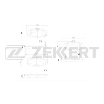Колодки торм. диск. передн. Suzuki Jimny (A6G)18-