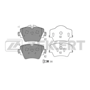 Колодки торм. диск. передн. (смесь CERAMIC) BMW 1 (F40) 19- 2 (F45 F46) 13- X1 (F48) 14- X2 (F39)