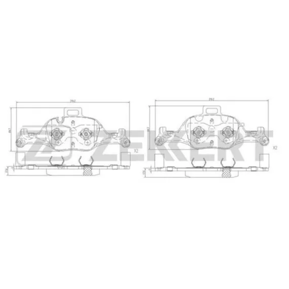 Колодки торм. диск. передн. (смесь CERAMIC) BMW 5 (G30 G31 F90) 16- 6 (G32) 17- 7 (G11 G12) 15- X