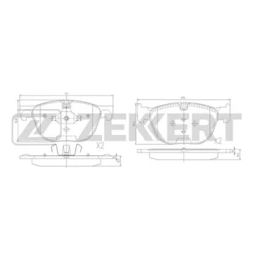 Колодки торм. диск. передн. (смесь CERAMIC) BMW X5 (E70) 06- X5 (F15 F85) 13- X6 (E71 E72) 08- X6