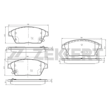Колодки торм. диск. передн. (смесь CERAMIC) Cadillac ATS 13- Chevrolet Cruze (J300 305 308) 09- O