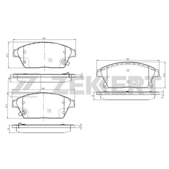 Колодки торм. диск. передн. (смесь CERAMIC) Cadillac ATS 13- Chevrolet Cruze (J300 305 308) 09- O