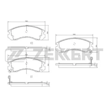 Колодки торм. диск. передн. (смесь CERAMIC) Citroen C-Crosser 07- Peugeot 4007 07- Mitsubishi L200