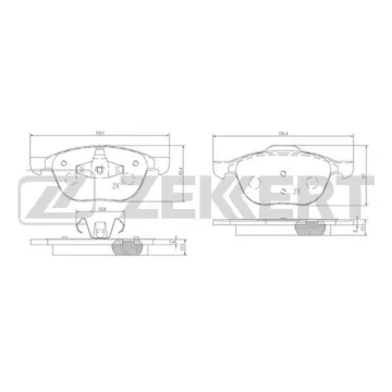 Колодки торм. диск. передн. (смесь CERAMIC) Ford C-Max I II 07- Focus II III 04- Kuga I II 08- Ma