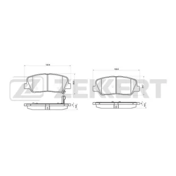 Колодки торм. диск. передн. (смесь CERAMIC) Hyundai Accent IV VI 10- Kia Rio III IV 11- Cerato III