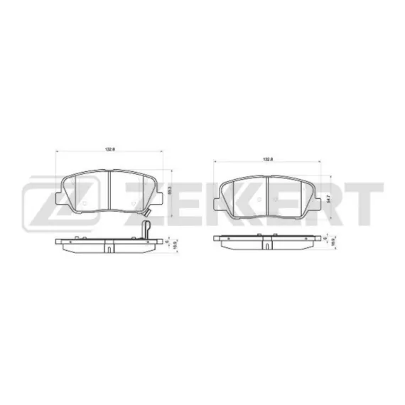 Колодки торм. диск. передн. (смесь CERAMIC) Hyundai Accent IV VI 10- Kia Rio III IV 11- Cerato III