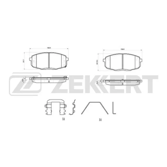 Колодки торм. диск. передн. (смесь CERAMIC) Hyundai Creta 16- i30 07- Kia Seltos 19- Cerato II I