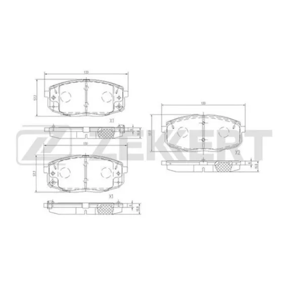 Колодки торм. диск. передн. (смесь CERAMIC) Hyundai Creta 16- i30 I II 07- Kia Ceed I II 07- Cera