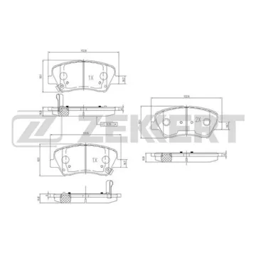 Колодки торм. диск. передн. (смесь CERAMIC) Hyundai Elantra V 11- i30 I II 11- Veloster 11- Kia C