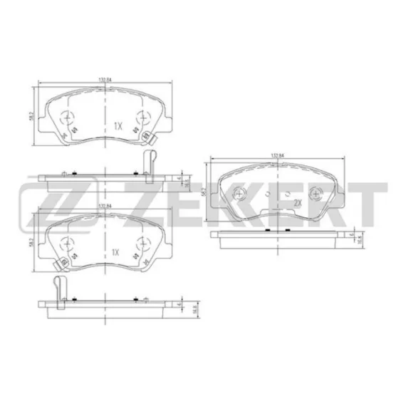Колодки торм. диск. передн. (смесь CERAMIC) Hyundai Solaris IV 10- Kia Rio III IV 11-