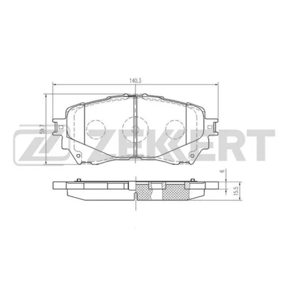 Колодки торм. диск. передн. (смесь CERAMIC) Mazda 6 III 12-