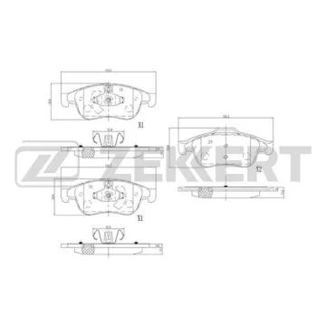 Колодки торм. диск. передн. (смесь CERAMIC) Nissan Terrano (D10) 14- Renault Captur 13- Duster 11-