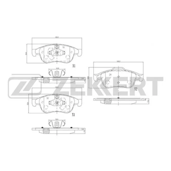 Колодки торм. диск. передн. (смесь CERAMIC) Nissan Terrano (D10) 14- Renault Captur 13- Duster 11-