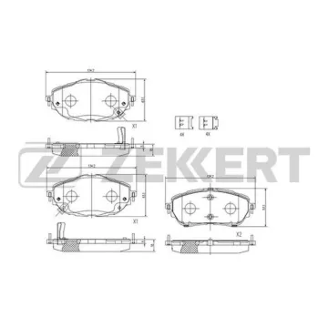 Колодки торм. диск. передн. (смесь CERAMIC) Toyota Auris (E180) 12- Corolla (E180) 13-