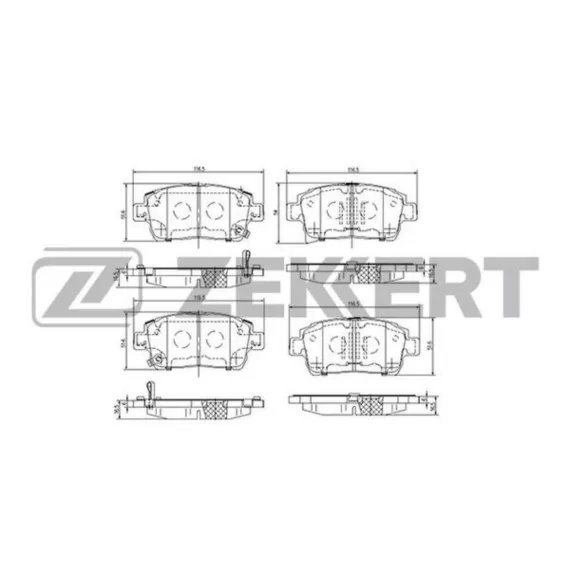 Колодки торм. диск. передн. (смесь CERAMIC) Toyota Celica (T230) 99- MR 2 (W30) 99- Prius (XW10) 0