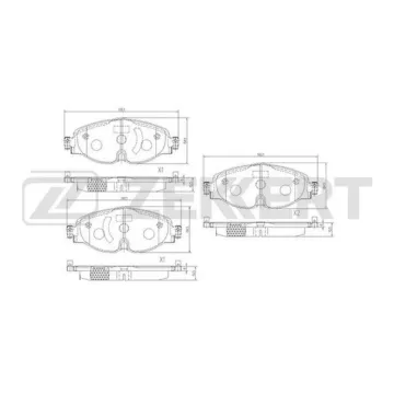 Колодки торм. диск. передн. (смесь CERAMIC) VW Arteon 17- Caddy IV 15- Golf VII 12- Passat VIII 1