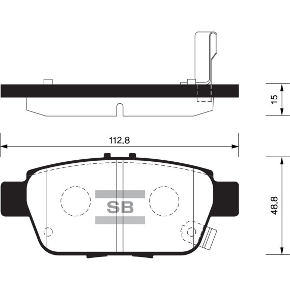 Колодки торм.дисковые Hi-Q ACURA ACURA TL 09- R (D1103)