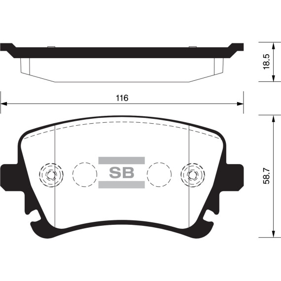 Колодки торм.дисковые Hi-Q AUDI A4 05-06 R (D1018)