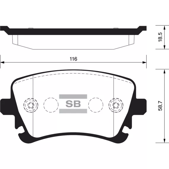 Колодки торм.дисковые Hi-Q AUDI A4 05-06 R (D1018)
